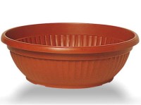 Ciotola, vaso rotondo color terracotta 25x11,5 cm, (Art. 730, Conca similcotto) ditta Arca