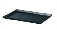 Sottovaso Giapponese in plastica a bordo diritto per bonsai 22x16x1,3 cm - D7