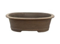 Vaso per bonsai ovale in gres 40,5x29x11 cm - GL9a