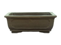 Vaso per bonsai rettangolare in gres 33,5x25x12 cm - GL11a