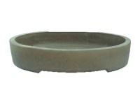 Vaso per bonsai ovale in gres 49,5x39,5x7,5 cm - GL39a