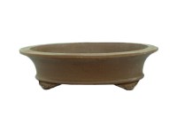 Vaso per bonsai ovale in gres 38,5x30x8,5 cm - GL68a