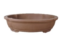 Vaso per bonsai ovale (forma mokko) in gres 88x70x19,5 cm - GL113b