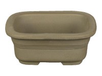 Vaso per bonsai Giapponese Morrisan rettangolare in gres 11x8,5x4,5 cm - B03-4-3