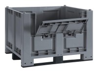 Cargopallet 700 PLUS grigio ATX con sportello e 3 travette, 1200x1000xh830