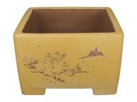 Vaso per bonsai quadrato in gres 22x22x14 cm - 2944