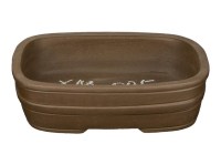 Vaso per bonsai rettangolare in gres 17x13x4,5 cm - XM005