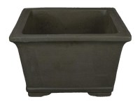 Vaso per bonsai quadrato in gres 28x28x17,5 cm - 2936c