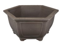 Vaso per bonsai esagonale in gres  62x62x31 cm - WY10b