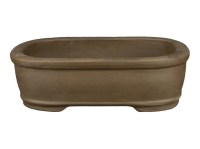 Vaso per bonsai rettangolare in gres 18,5x13,5x5,5 cm - XM012