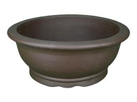 Vaso per bonsai rotondo in gres 61,5x61,5x25,5 cm - L95a