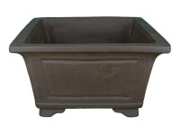 Vaso per bonsai quadrato in gres 34x34x19,5 cm - L82b