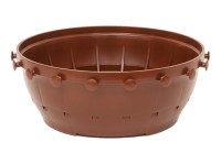 Vaso da coltivazione con pomelli per tiranti in plastica per Air Pruning per bonsai 21x21x9,5 cm - 2,5 lt (Tie Pots) - TP21