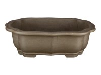 Vaso per bonsai ovale (forma mokko) in gres 33x25,5x11 cm - 2332a