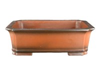 Vaso per bonsai rettangolare in gres  43,5x30,5x13 cm - 2329a