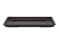 Sottovaso Cinese rettangolare in plastica nera per bonsai 13x8,5x0,5 cm - PL16S