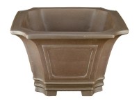 Vaso per bonsai quadrato in gres 27x27x17,5 cm - SM074a