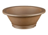 Vaso per bonsai rotondo in gres 24x24x10 cm - SM078c