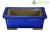 Vaso per bonsai Giapponese Morrisan rettangolare in gres smaltato blu 11x8,5x4,5 cm - B05-1b