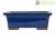 Vaso per bonsai Giapponese Morrisan rettangolare in gres smaltato blu 13x10x4,5 cm - B05-1a