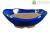 Vaso per bonsai Giapponese Morrisan ovale in gres smaltato blu 13x8,5x3-4 cm - B08-20