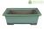 Vasi per bonsai Giapponesi Morrisan rettangolari in gres smaltato verde (Set da n.2 pezzi) - B05-20