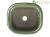 Vaso per bonsai Giapponese Morrisan rettangolare in gres smaltato verde 7,5x6,5x3 cm - B02-8-12D