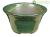 Vaso per bonsai Giapponese Morrisan rotondo in gres smaltato verde 7x7x4 cm - B02-8-5D