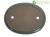 Vaso per bonsai Giapponese Morrisan ovale in gres smaltato verde 38,5x29,5x5 cm - B00-17b