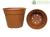 Vaso rotondo color terracotta 24x20 cm, (Art. 131, Vaso culticotto) ditta Arca