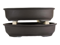 Morrisane japanische ovale Steinzeug-Bonsai-Töpfe (2er-Set) - B22-36 Morrisane japanische ovale Steinzeug-Bonsai-Töpfe (2er-Set) - B22-36